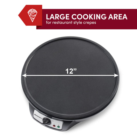 Ready light and stable feet on Elite Gourmet ECP-126 ensure safe operation.