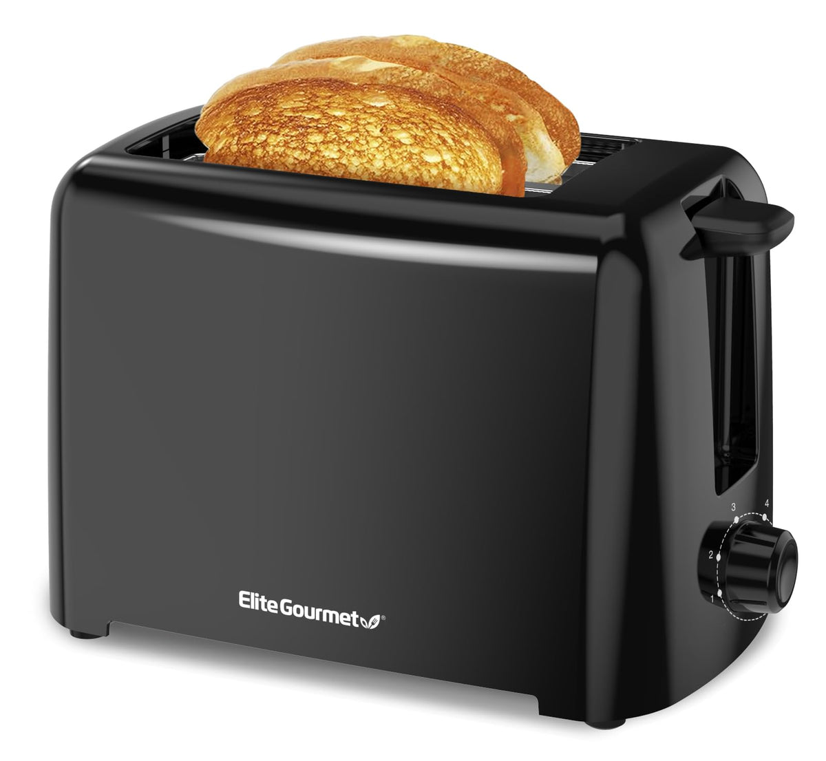 Elite Gourmet ECT1027B cool-touch exterior for safe handling while toasting