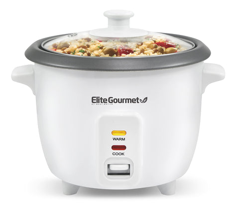 Elite Gourmet ERC-006NST inner pot with non-stick coating for quick cleaning.