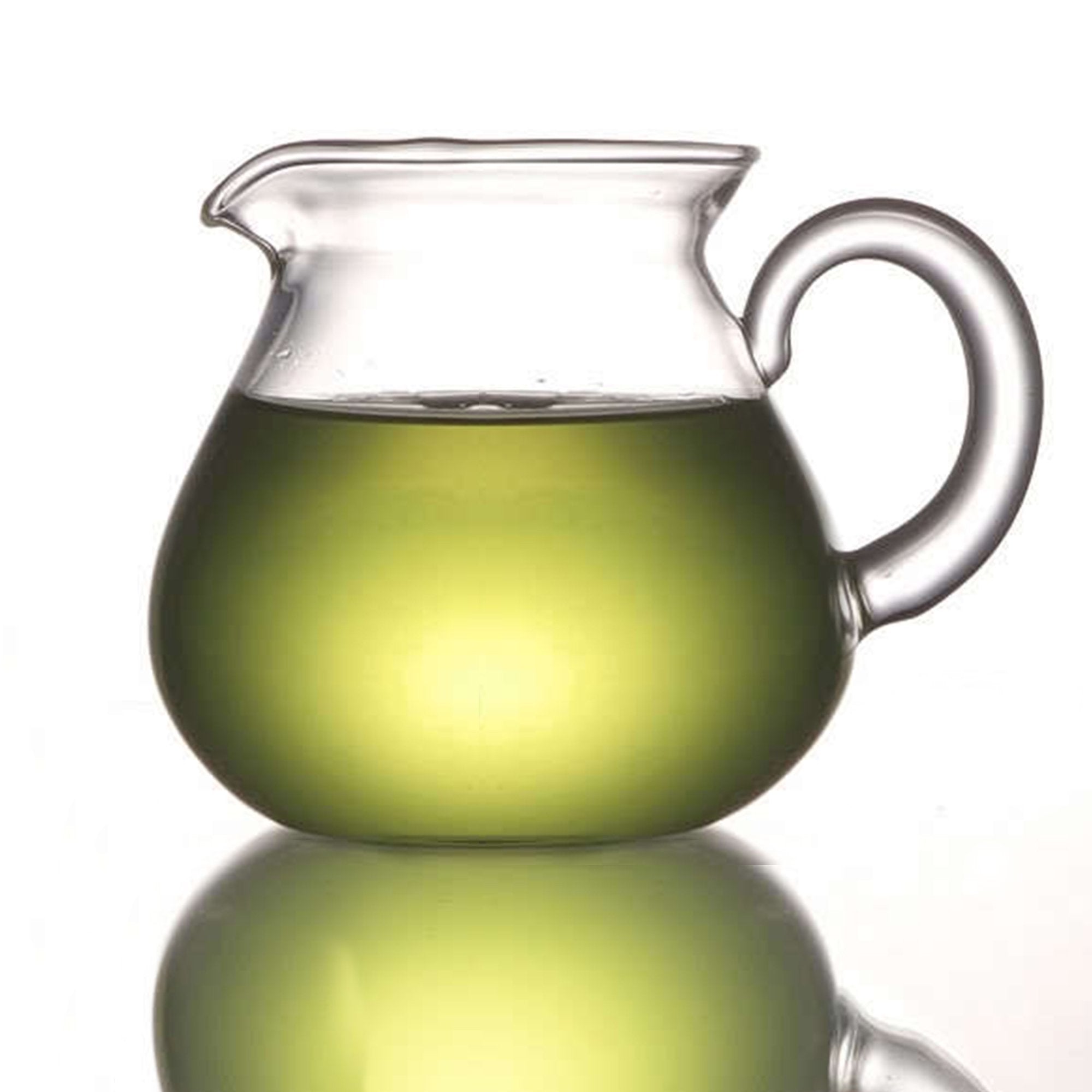 ELITEA clear glass milk pitcher 200ml for precise pour in tea and coffee service.