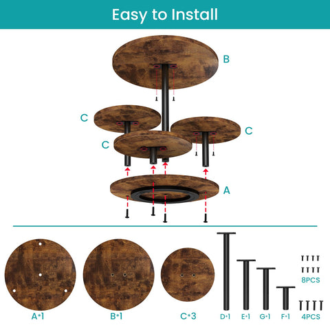 ELITEROO leaf-design lower tiers create botanical elegance for desserts.