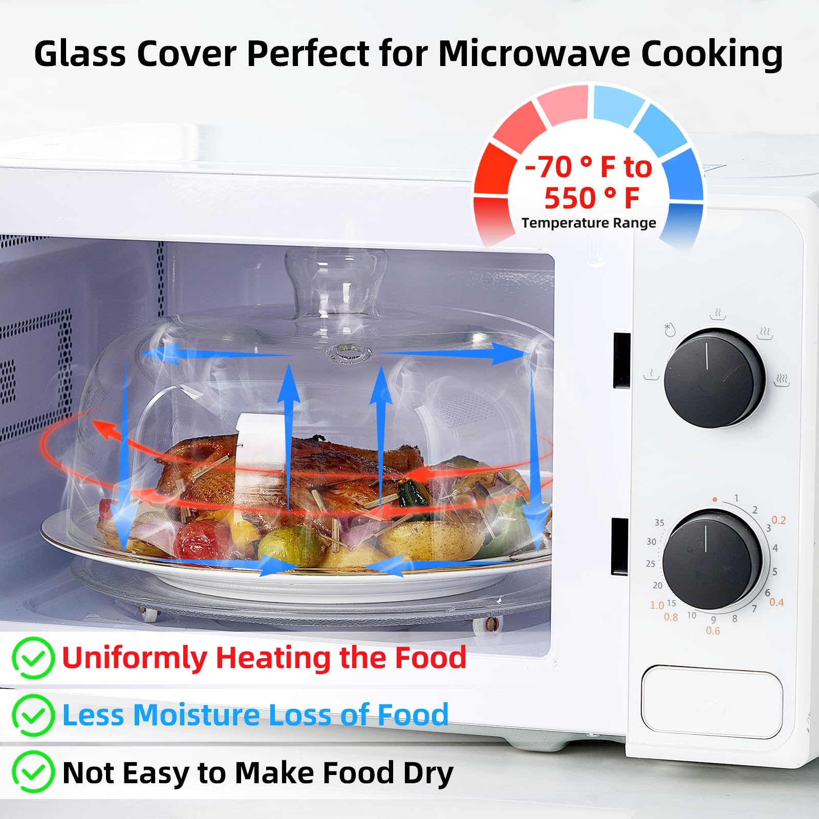 EliteVibe borosilicate glass cover keeps heating plastic-free