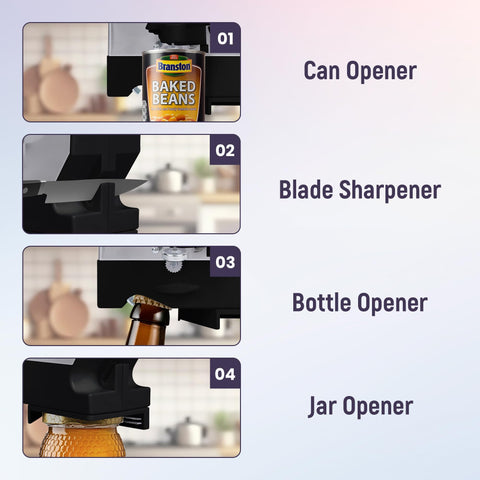 ELITRA HOME 4-in-1 kitchen tool with blade sharpener for safe prep.