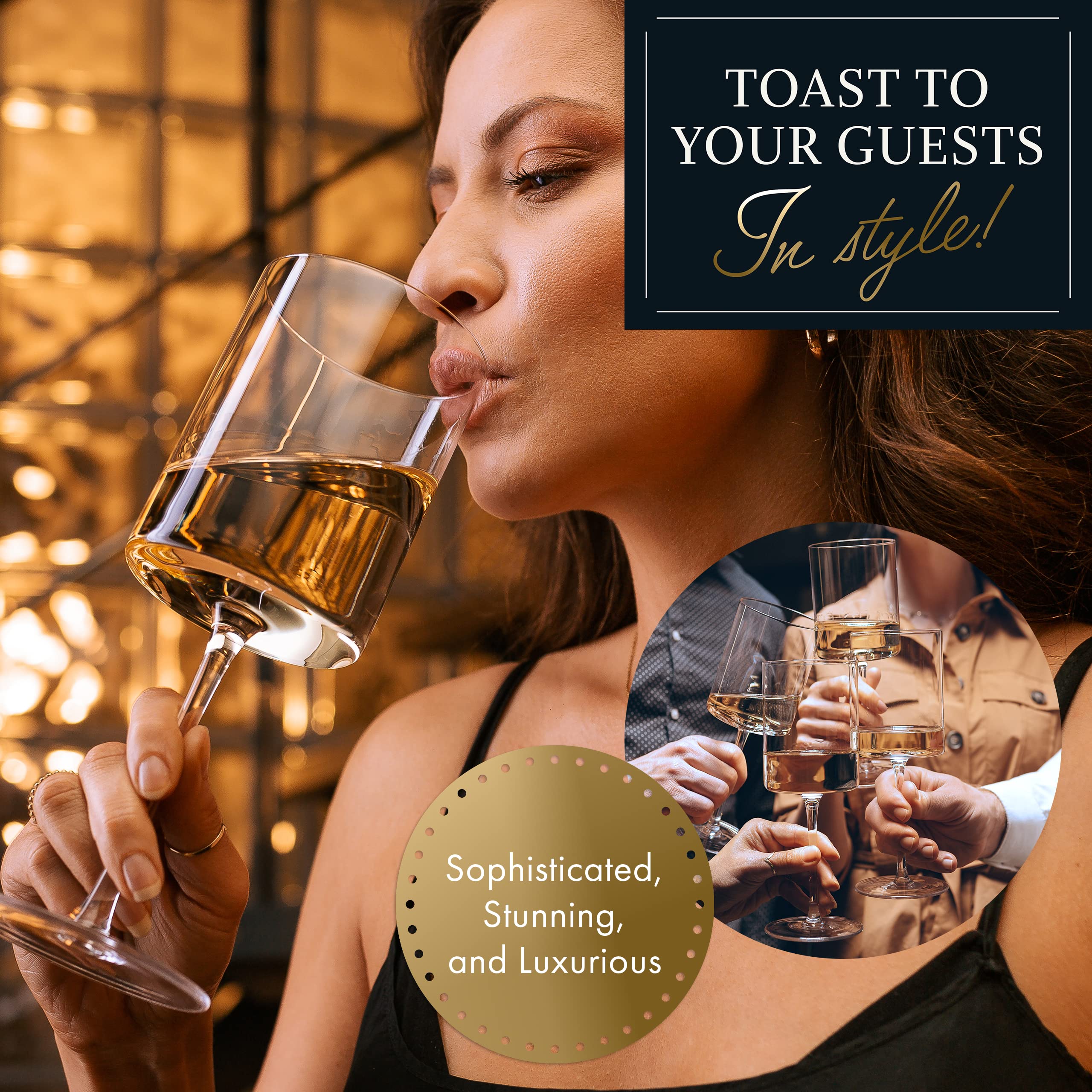 ELIXIR GLASSWARE Chardonnay stem glass elevates white wine enjoyment