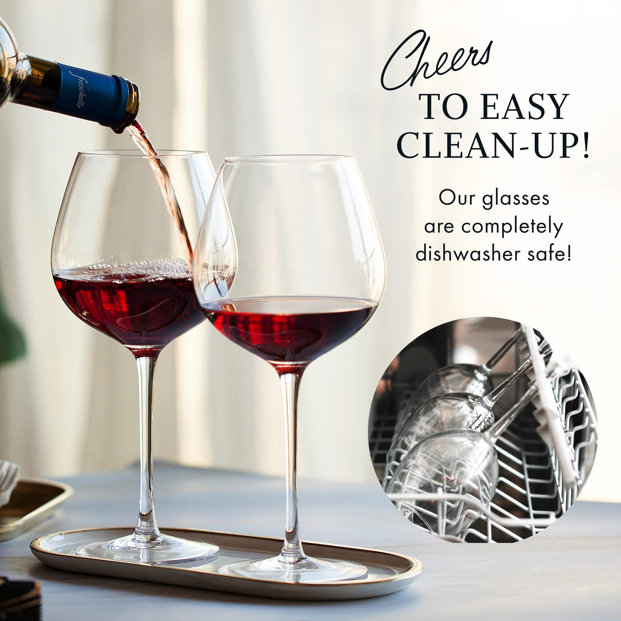 ELIXIR GLASSWARE artisan hand-blown glass adds character.