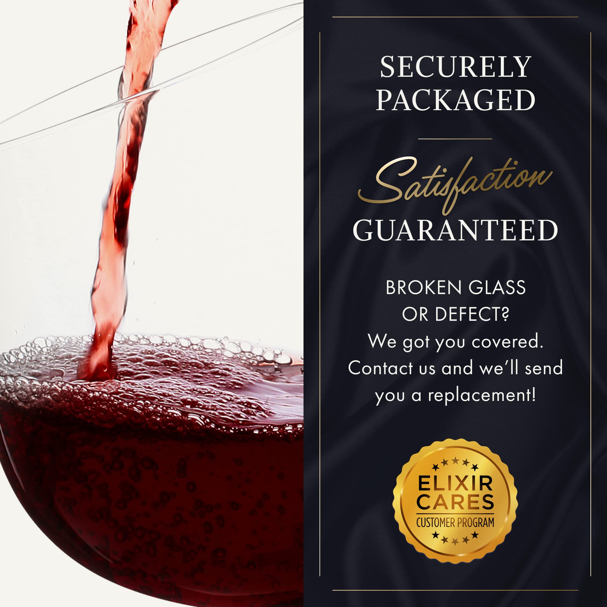 ELIXIR GLASSWARE elliptical wine glass brings elegance to tasting.