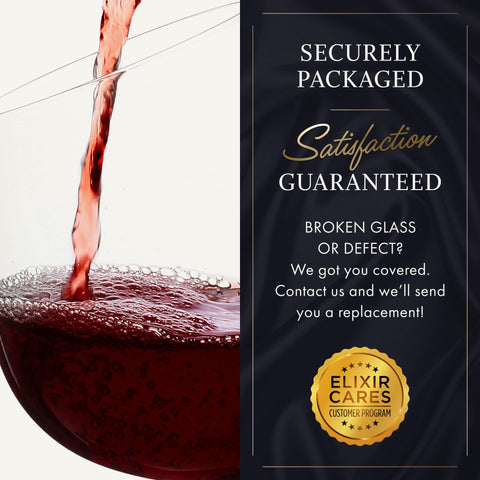 ELIXIR GLASSWARE elliptical wine glass brings elegance to tasting.