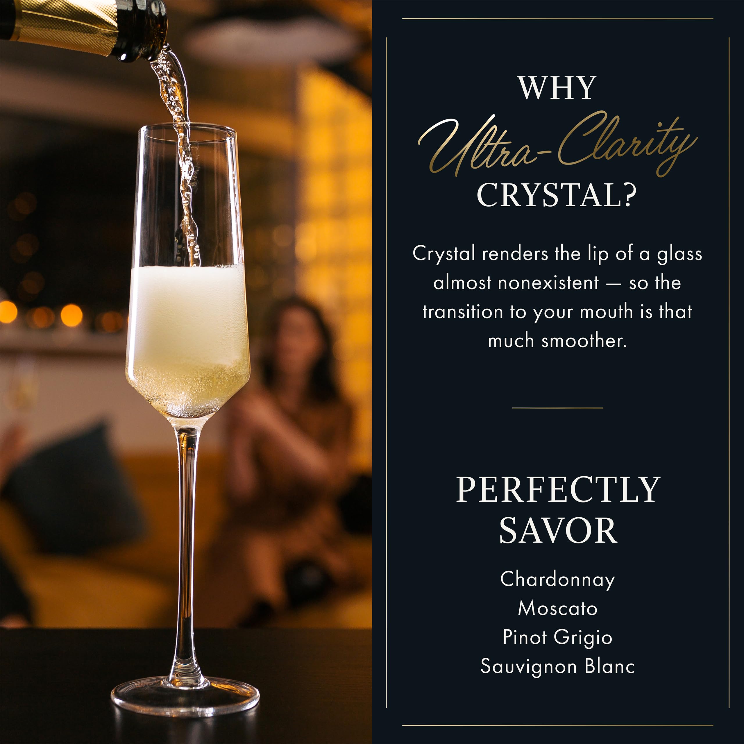 ELIXIR GLASSWARE engagement gift champagne flutes for special moments