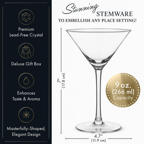 Elixir Glassware stemmed cocktail glass keeps drinks cooler