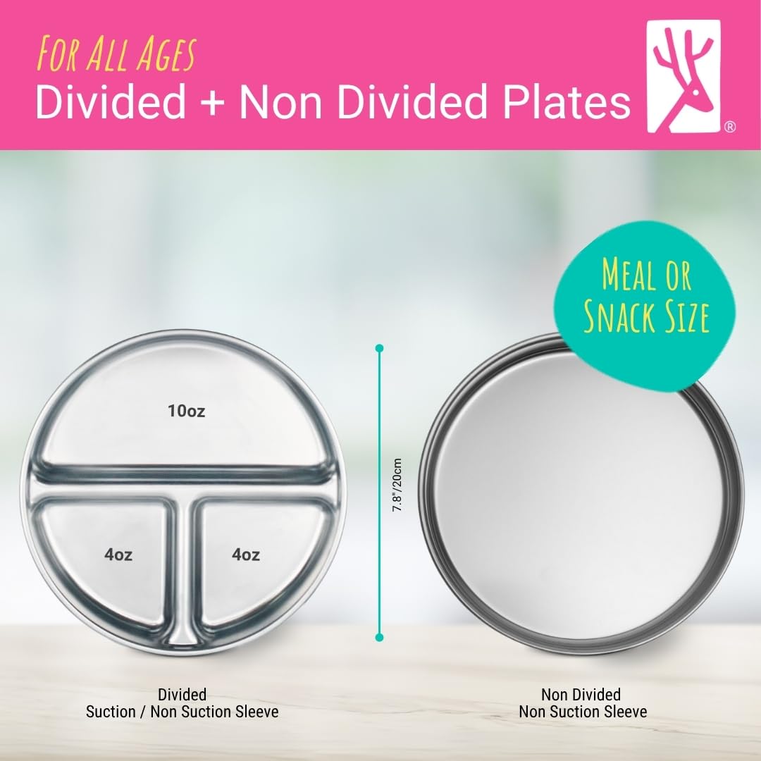 Elk and Friends kids meal plate designed for balanced meals