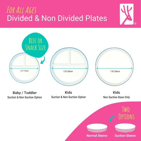 Elk and Friends microwave-safe plates for reheating without sleeve removal