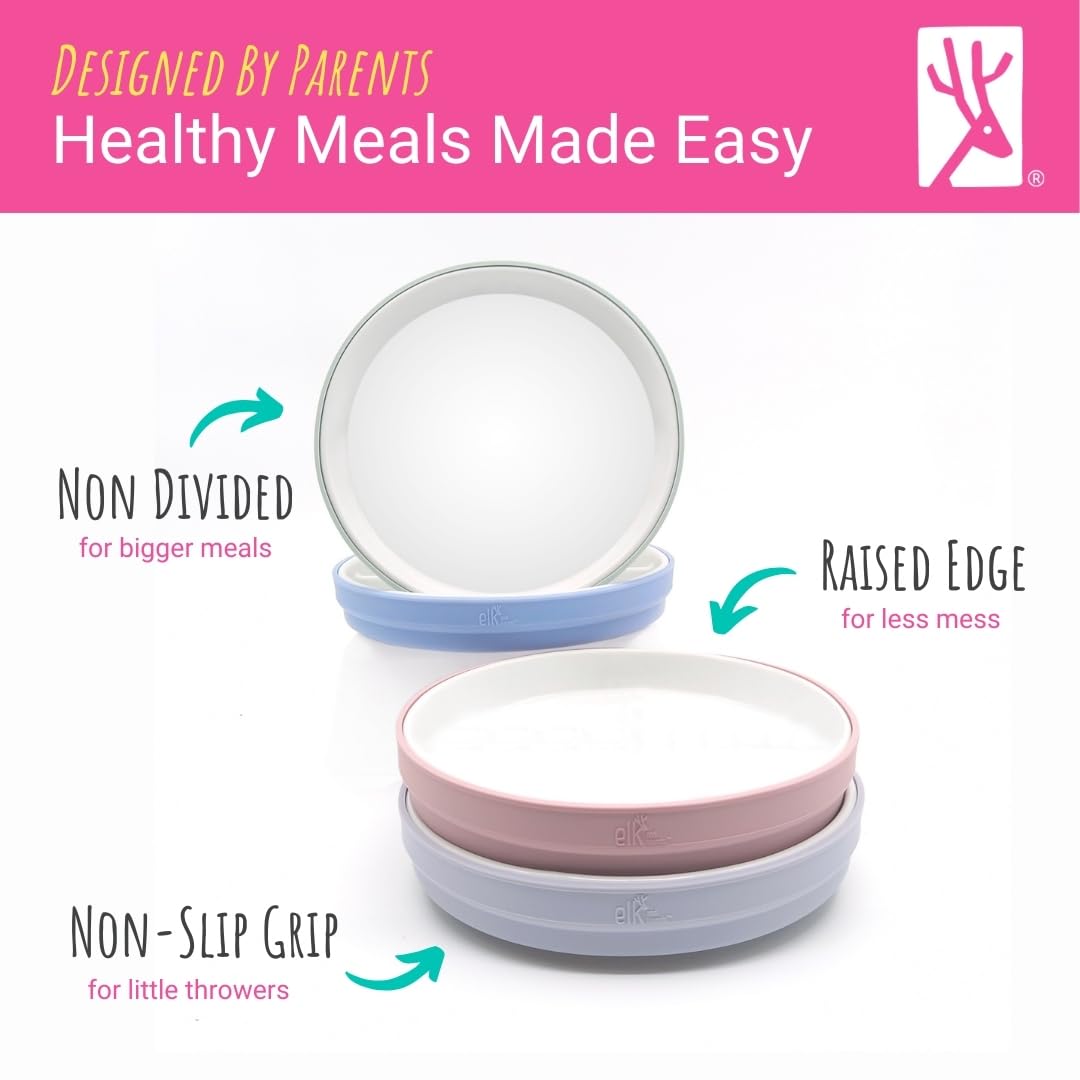 Elk and Friends two-plate snack dishes set for quick meals