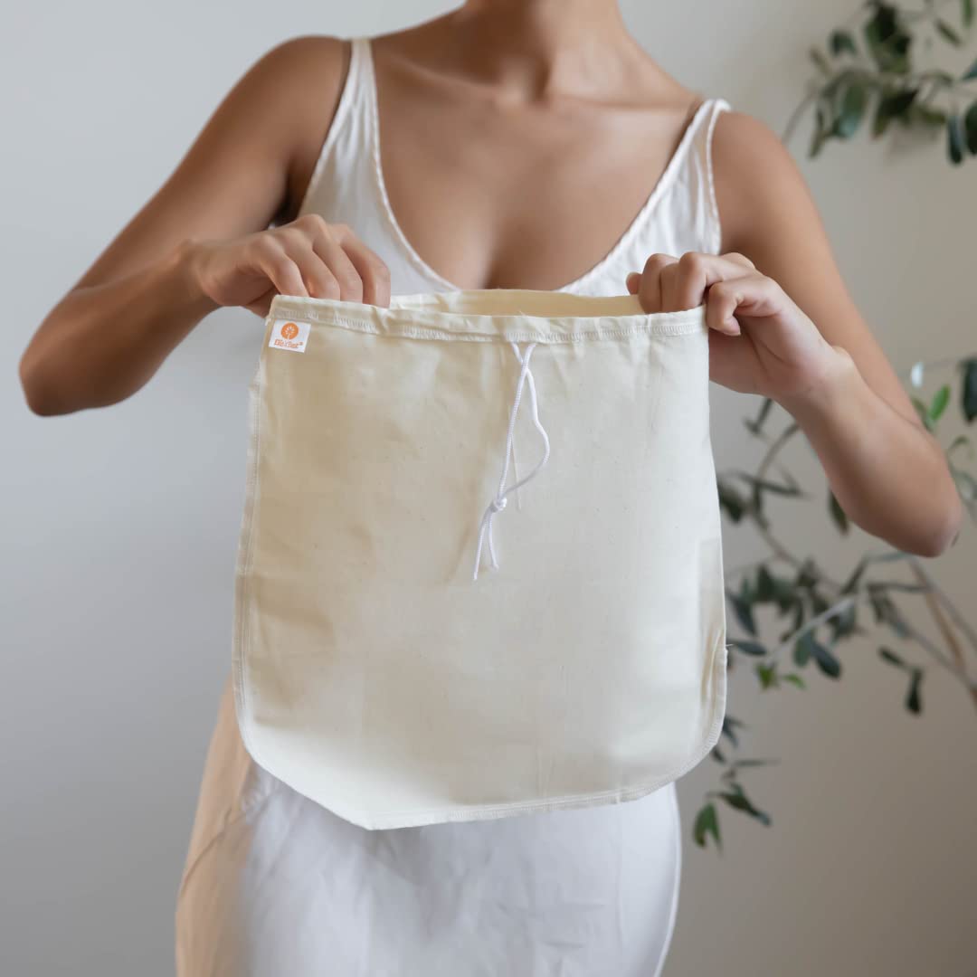 Ellie's Best heavy-duty cotton bag provides durable filtration
