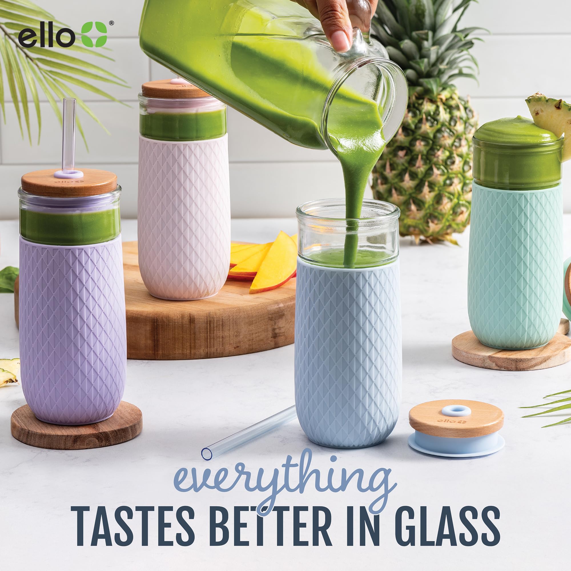 Ello Devon no-sweat surface keeps tables dry while you sip.