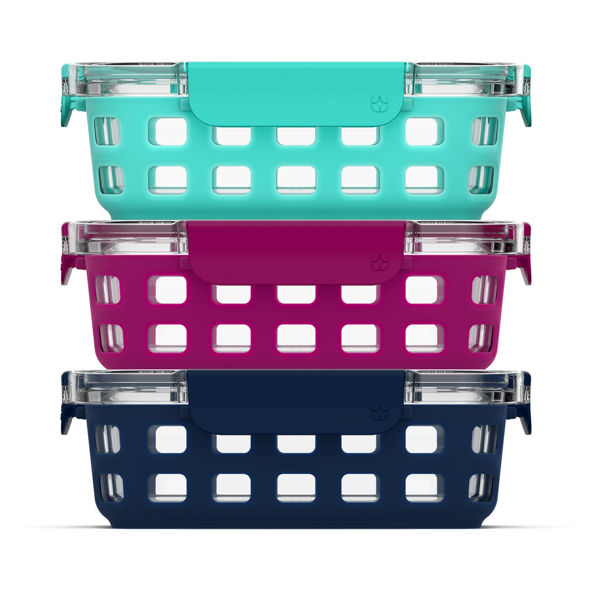 Ello Duraglass 3.4 cup container with clear view for easy meal prep