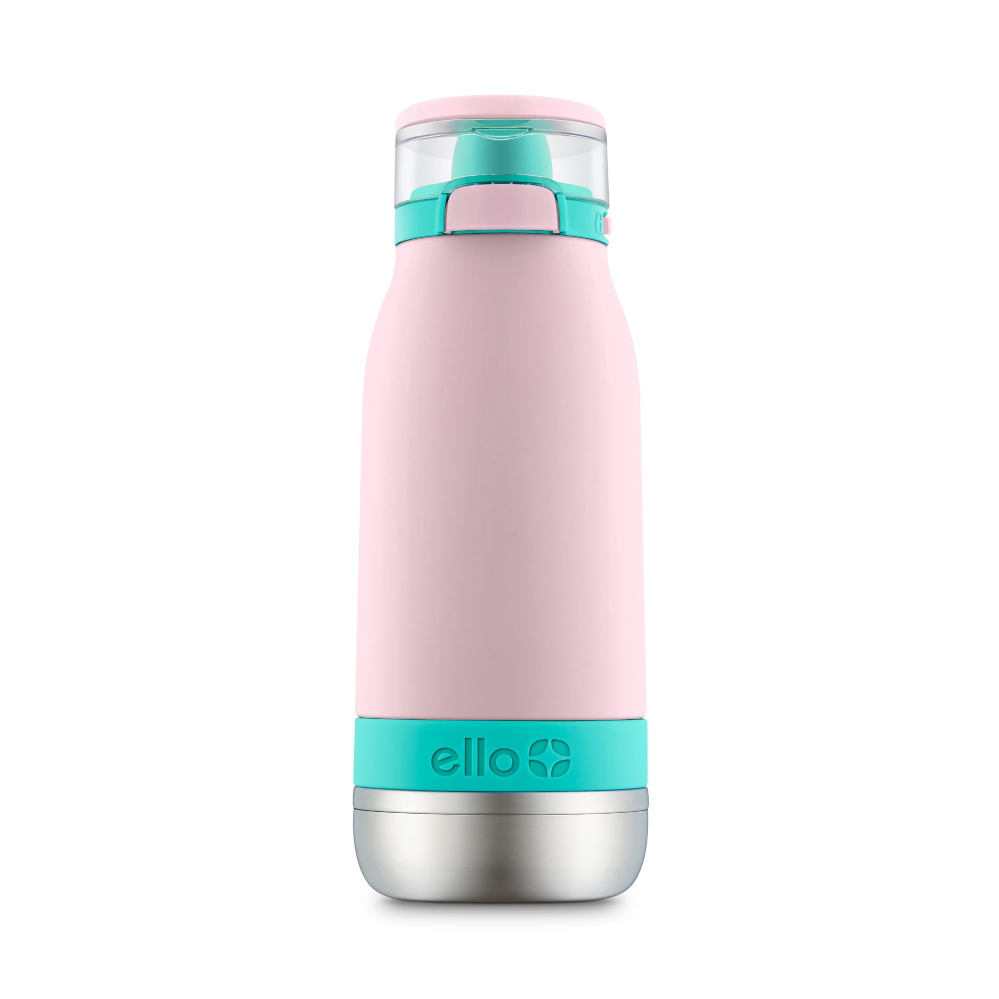 Ello Emma 14oz bottle with straw for school days and spills prevention.