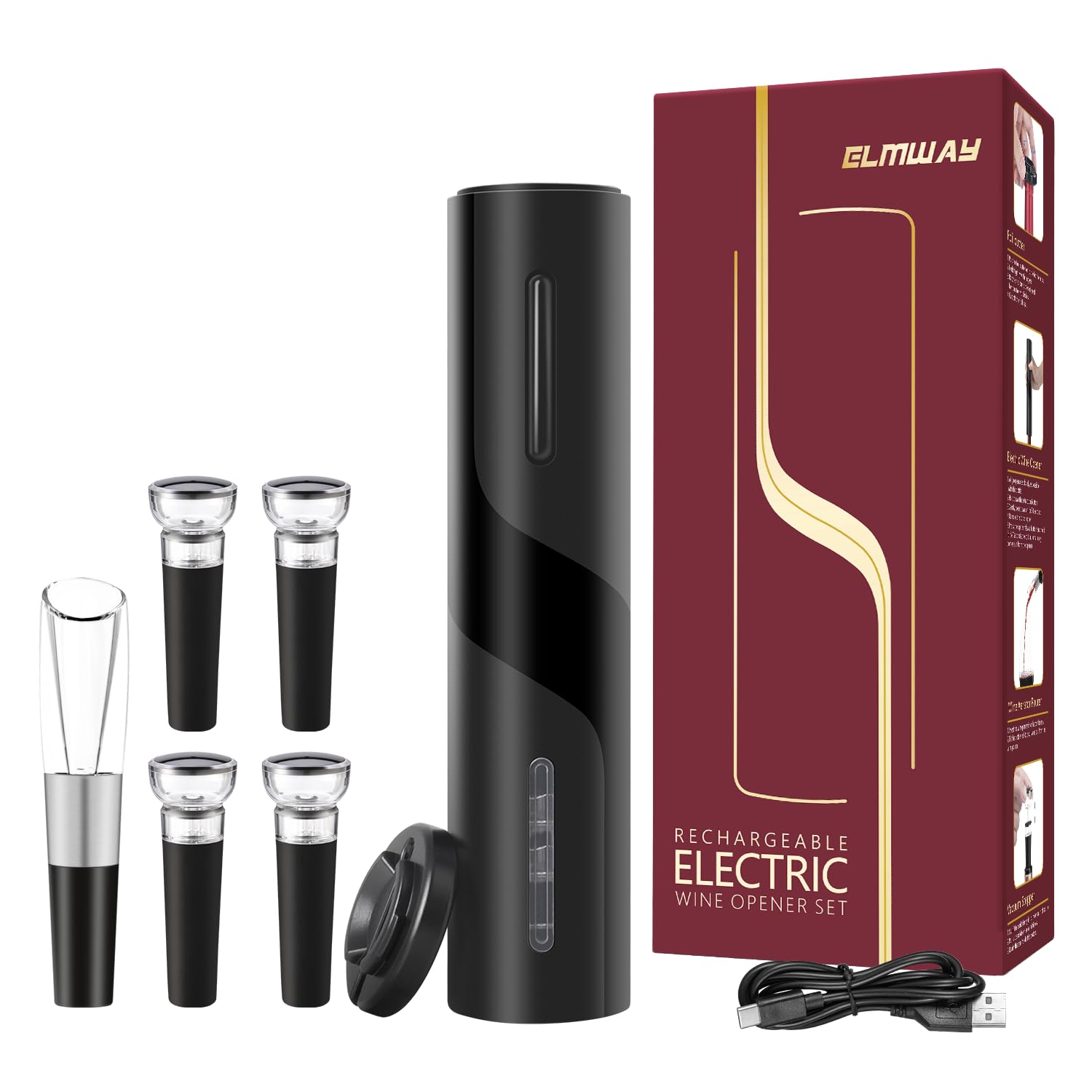 ELMWAY electric wine opener corkscrew opening bottles quickly