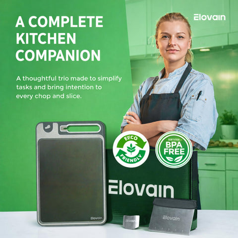 Elovain complete 3-piece set offers durable, versatile prep options.