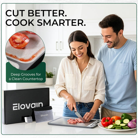 Elovain over-sink lip design frees counter space for rinsing.