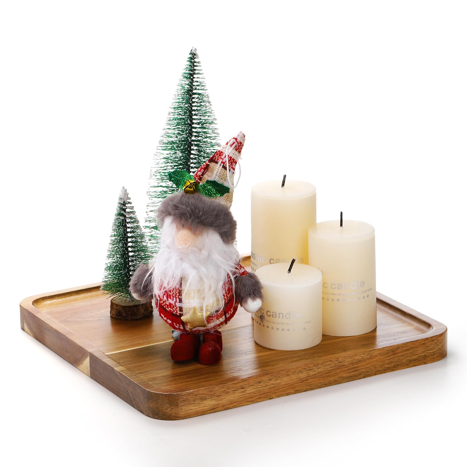 Elsjoy versatile serving tray supports snacks, tea, or small plate presentations.