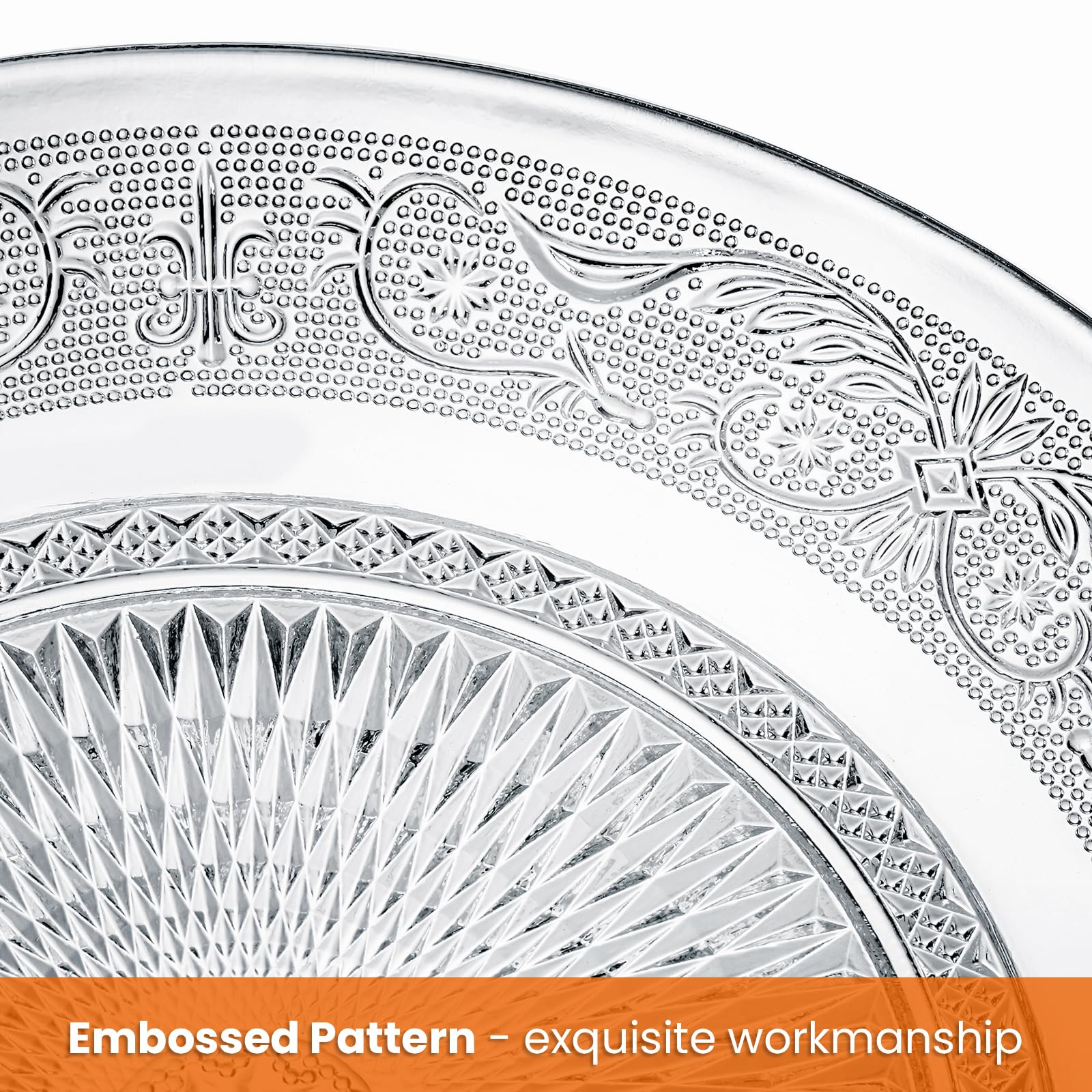 Elsjoy vintage phoenix edge plate adds classic charm to any table setting.