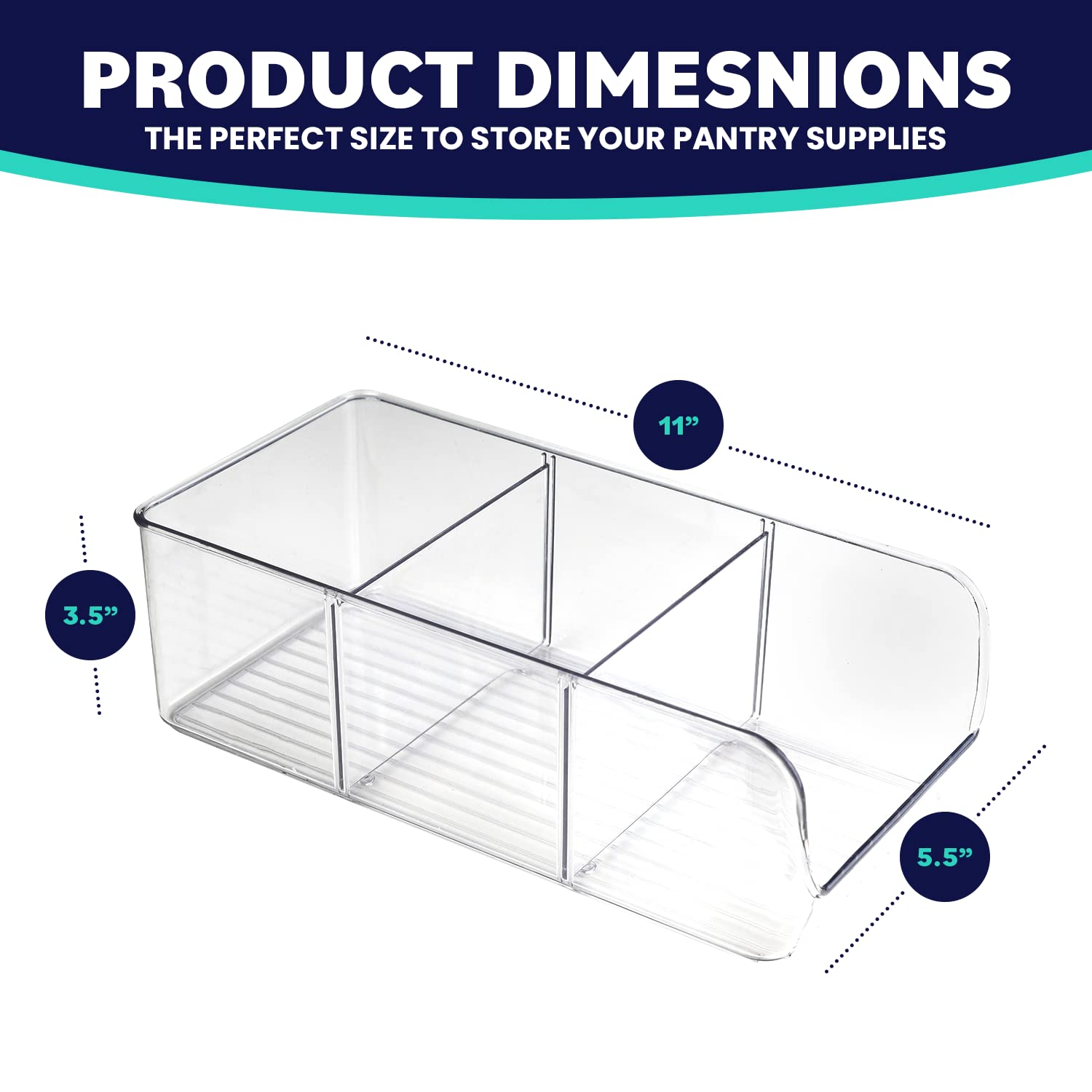 ELTOW open-top design bin makes grabbing snacks effortless and fast.