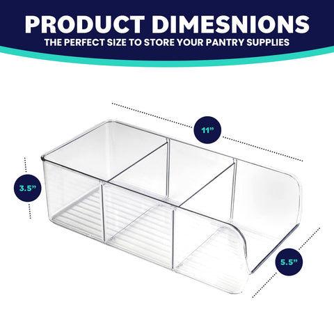 ELTOW open-top design bin makes grabbing snacks effortless and fast.