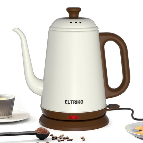 ELTRIKO gooseneck kettle with precise pour-over spout for consistent flavor