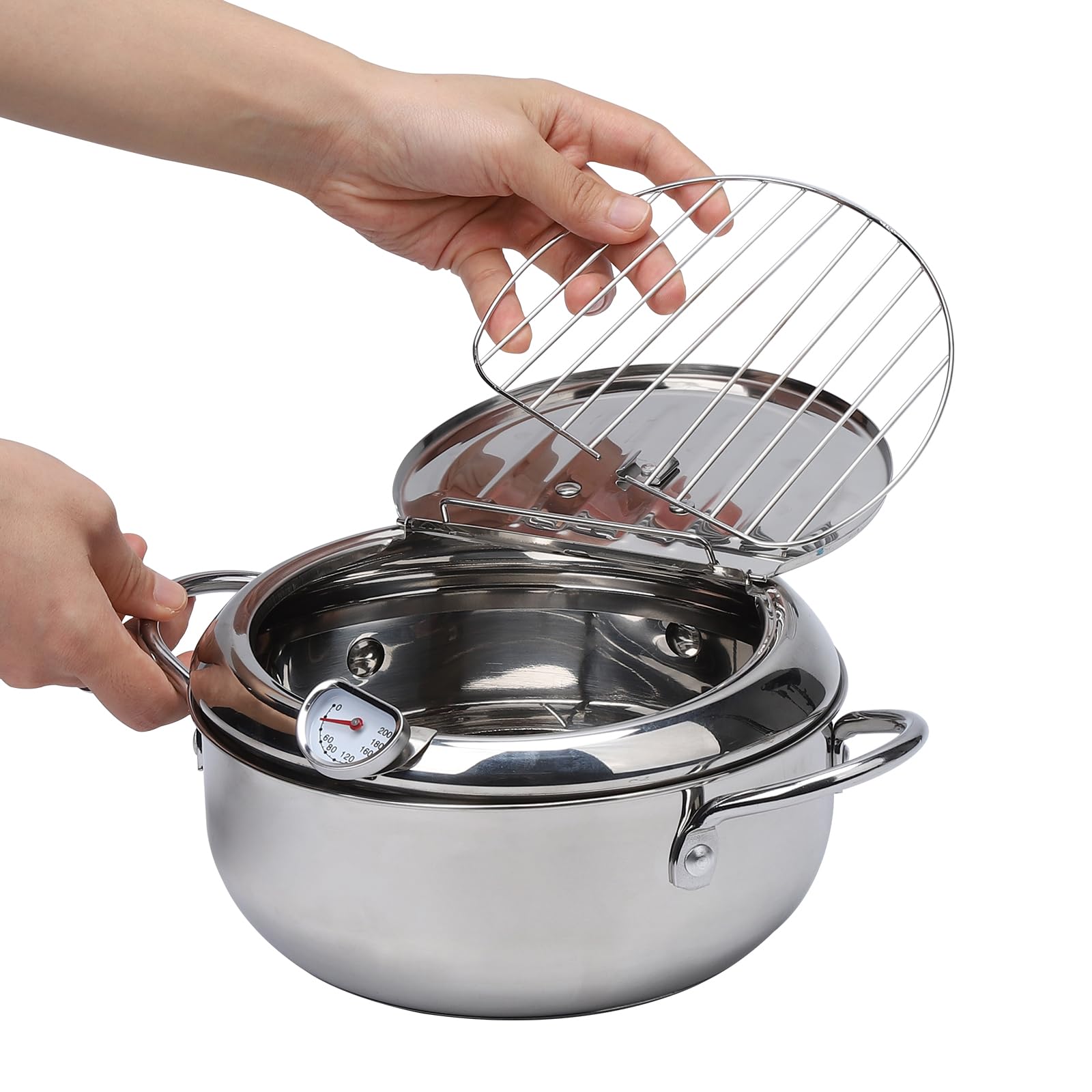 Elvaesther Deep Fryer Pot gift-ready packaging suits kitchen upgrades.