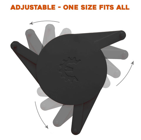 ELYPRO black kitchen cabinet organizer complements modern decor