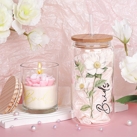 Elysirise freesia candle releases calming floral aroma.