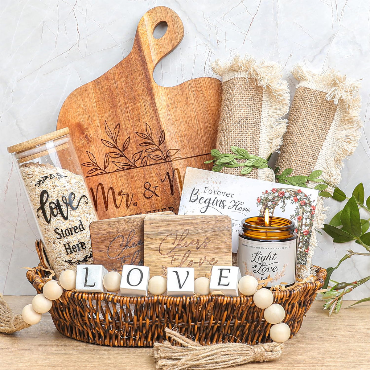 Elysirise wedding gift basket – charming keepsake for couples' memories