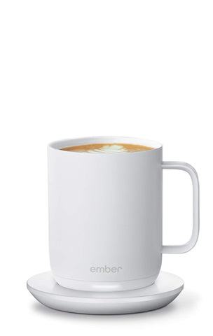 Ember Charging Coaster 2 with mug on it, ideal for office and kitchen use