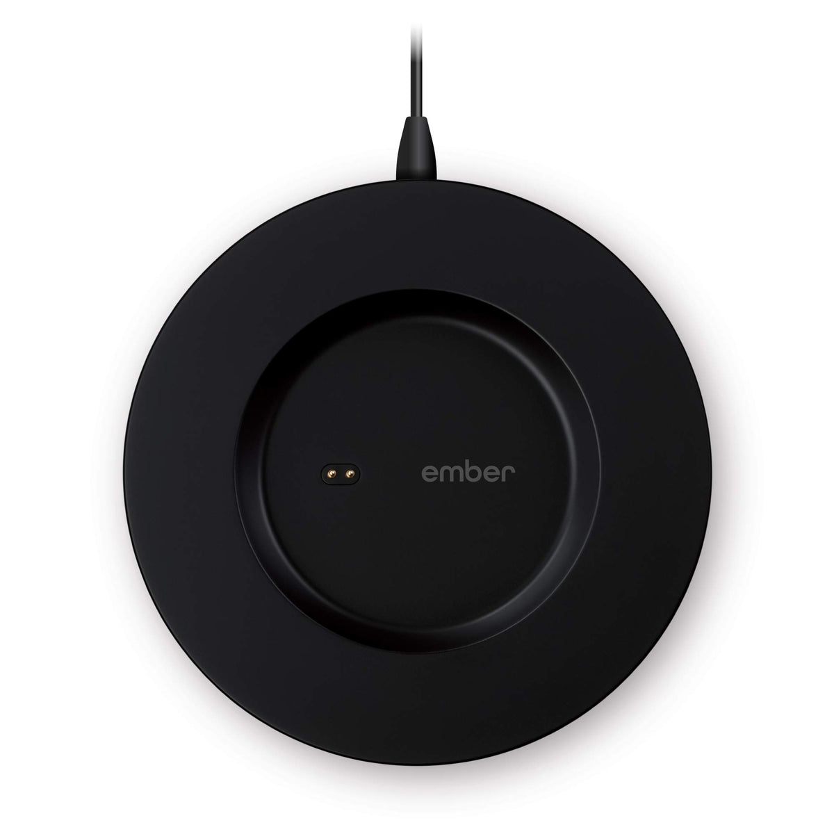 Ember Charging Coaster 2 on kitchen table keeps coffee warm with quick charging
