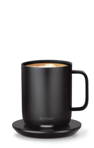 Ember Charging Coaster 2 with two mugs charging for all-day warm beverages