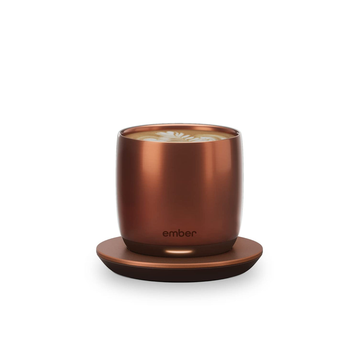 Ember Cup 6oz on kitchen counter showing precise espresso temperature for a perfect sip.