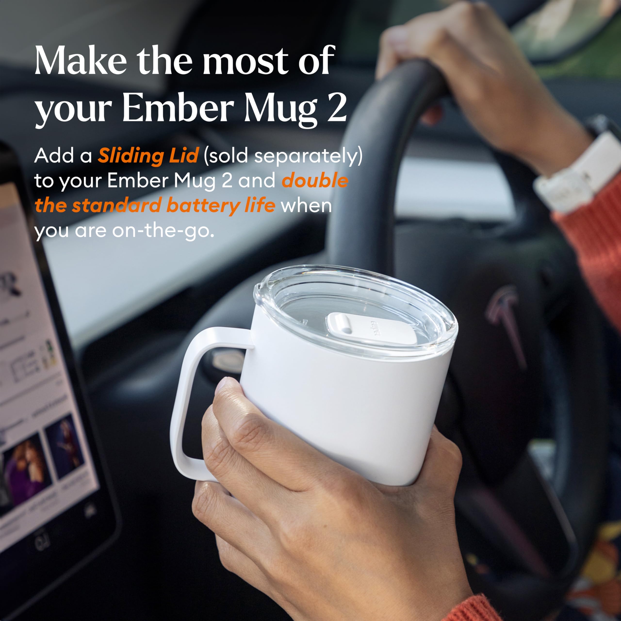 Ember Mug 2 charging coaster keeps the mug warm all day.