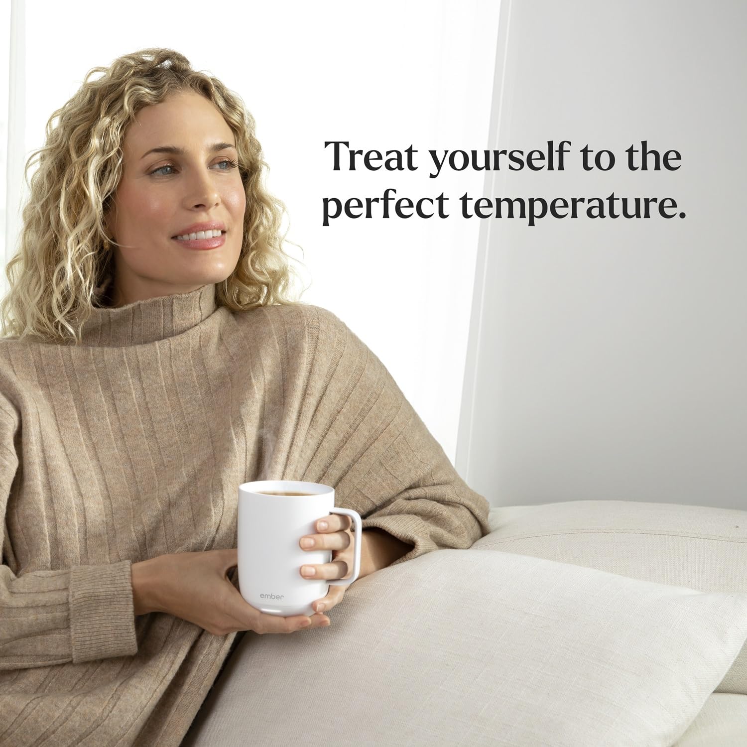 Ember Mug 2 default 135°F, remembers last setting for consistent warmth.