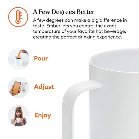 Ember Mug 2 hand-wash-safe coating resists scratches.