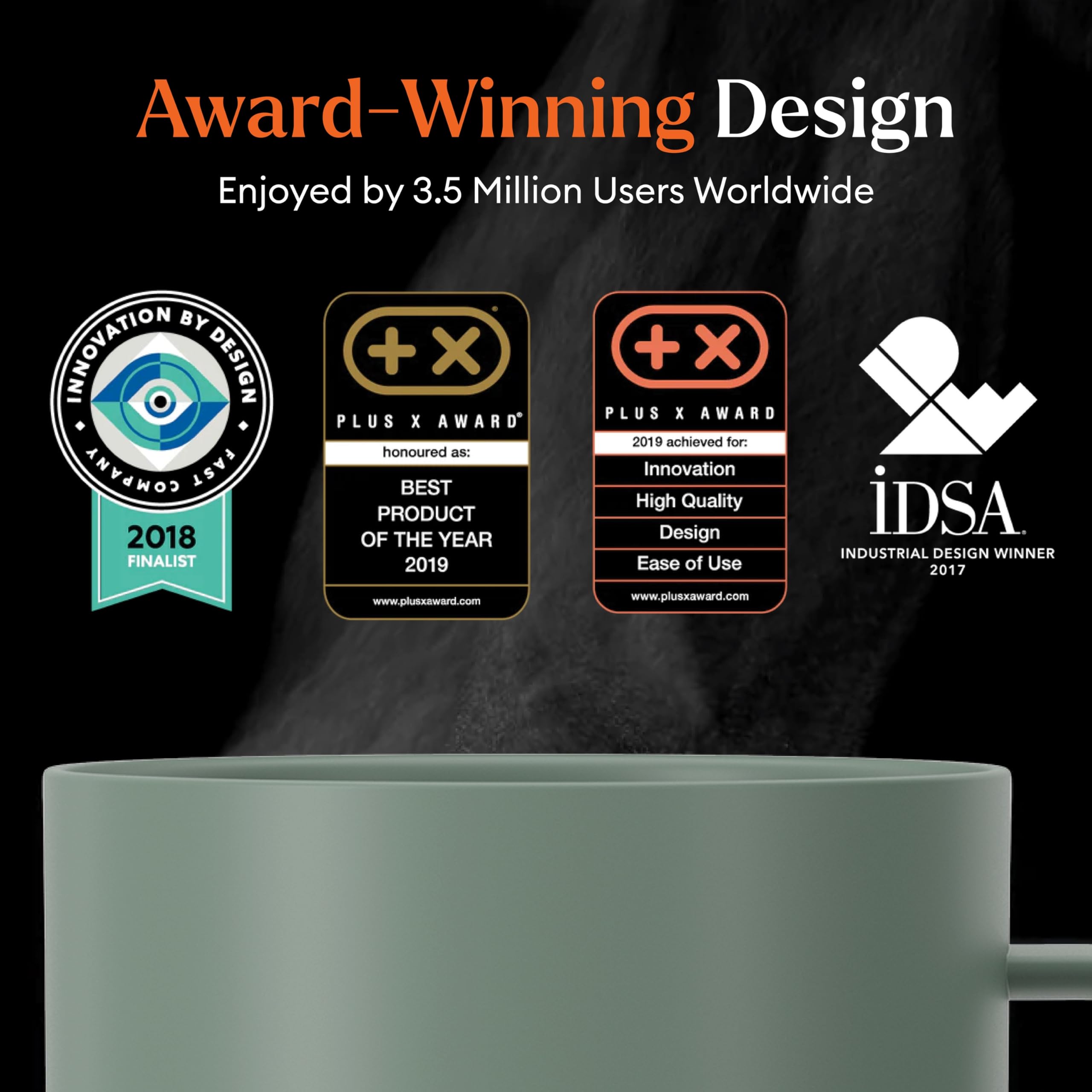 Ember Mug 2 sage green sipping scene emphasizing comfort and warmth