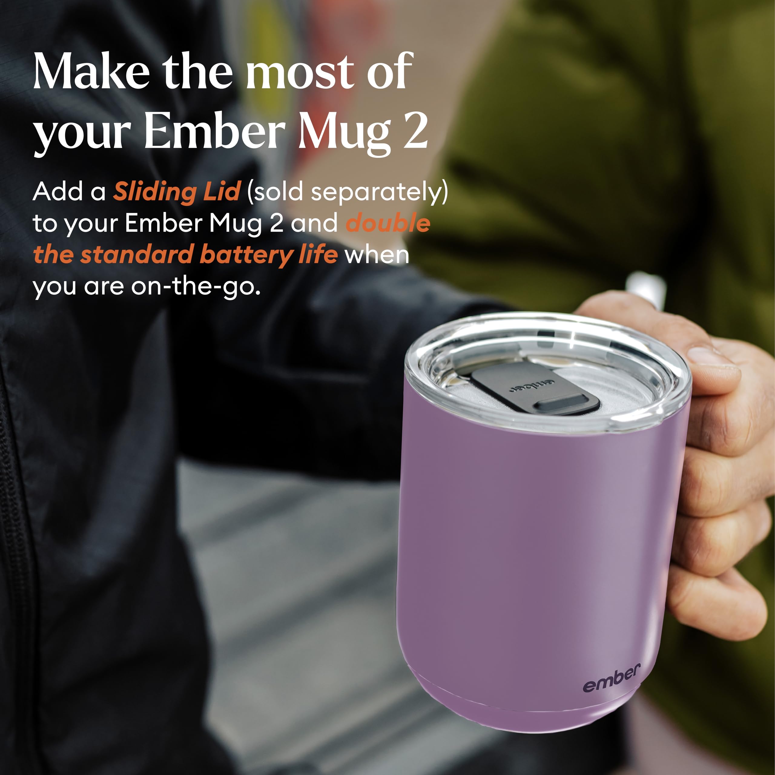Ember hand-wash coating keeps mug scratch-resistant and easy to clean.
