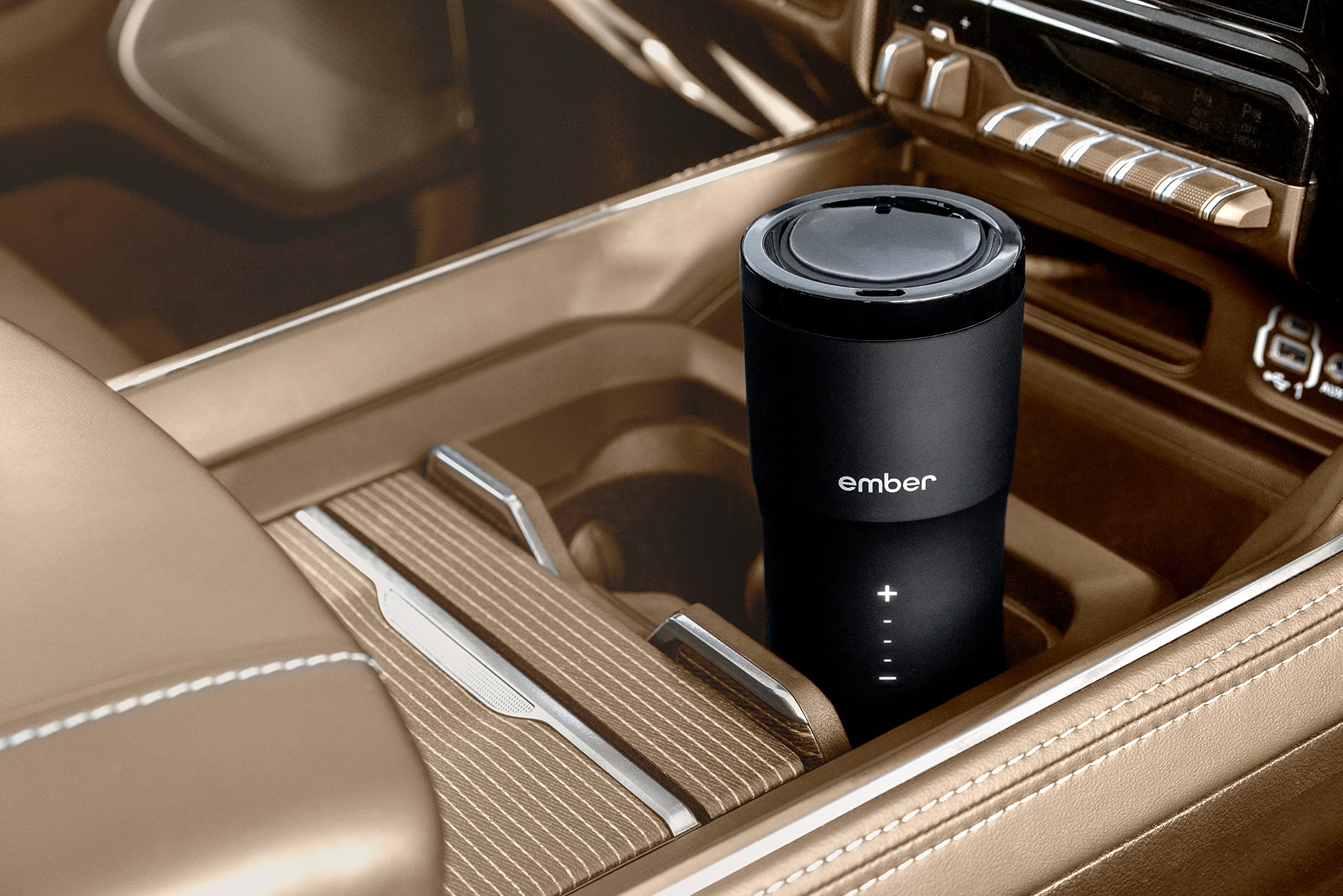 Ember Sipping Lid attached to mug showing simple assembly