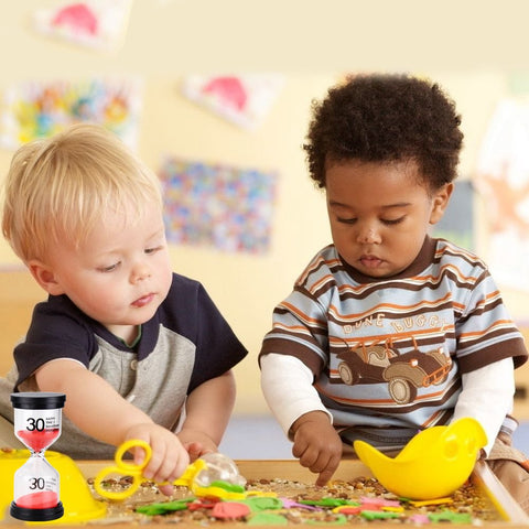 EMDMAK sand timer 10 minute colorful helps manage longer activities.