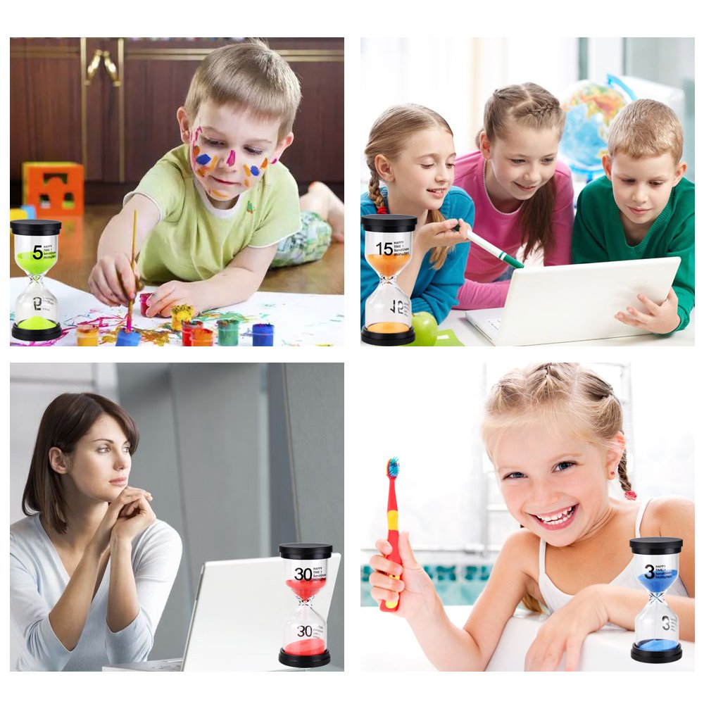 EMDMAK sand timer 30 minute colorful suitable for study sessions and focus blocks.