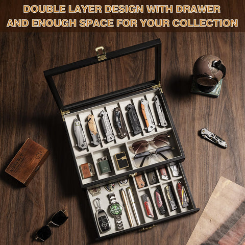 Emfogo compact organizer measures 14.5 by 11 inches for desk.