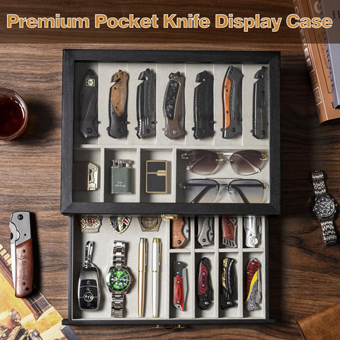 Emfogo upper drawer view holds seven daggers and small items for quick reach.