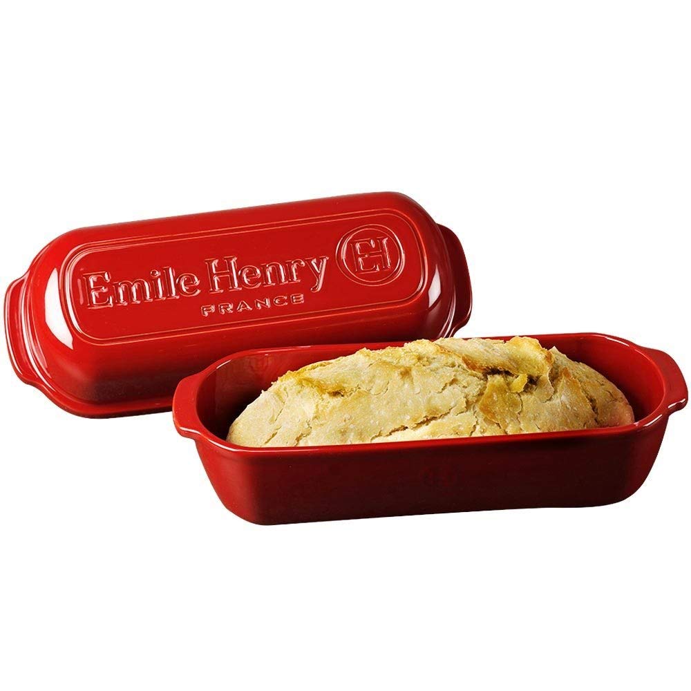Emile Henry Italian bread loaf baker showcases French craftsmanship and durability.