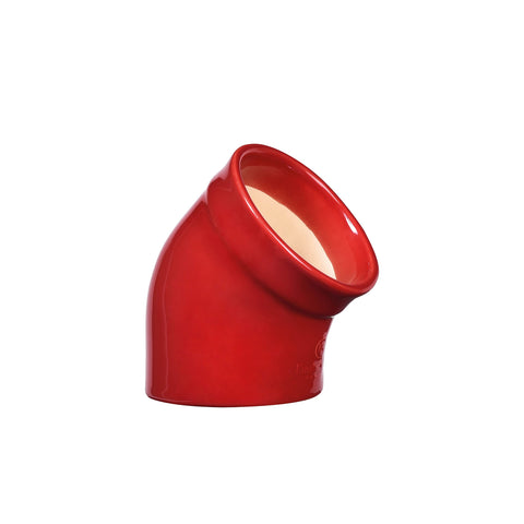 Emile Henry Salt Pig Burgundy top view, durable kitchenware ideal for daily seasoning and storing salt.