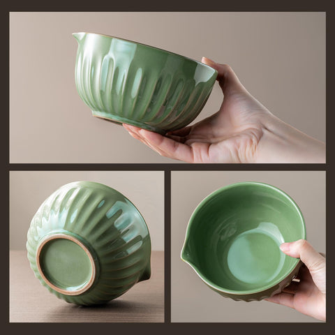 Emojoy bamboo scoop for precise matcha measurement