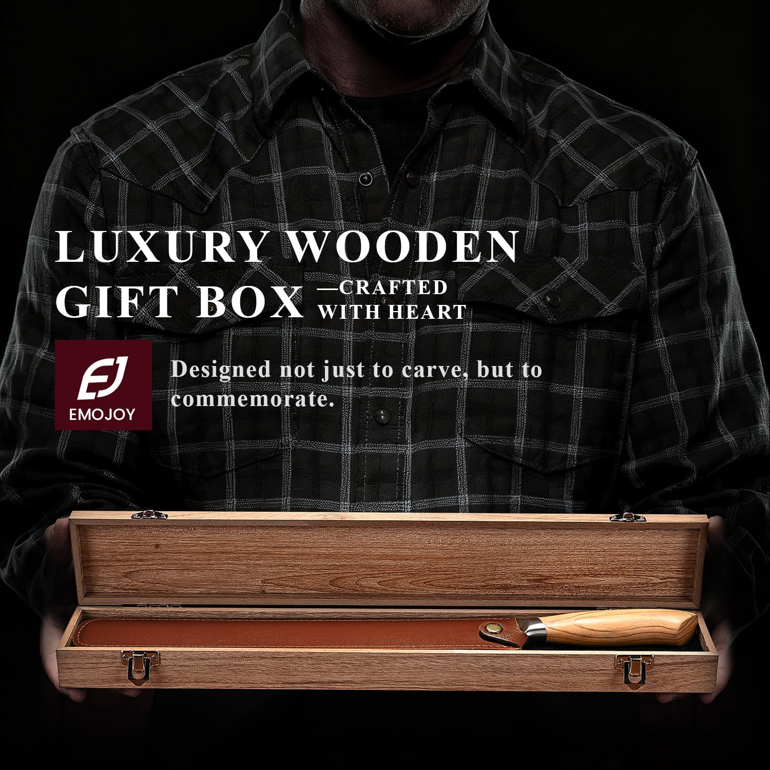 Emojoy dual hollow dimples reduce friction and prevent sticking during slicing.